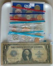 $10.95 in UNC and Proof U.S. Coins. 1923 $1 Silver