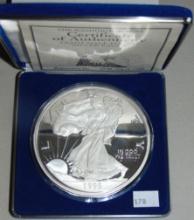 1996 8 Troy Oz. .999 Silver Round Washington Mint.