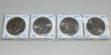 1976, 1976-D Eisenhower Dollars (4pc.) UNC