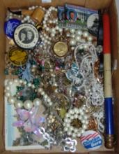 Variety of Costume Jewelry and misc.