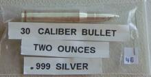 NRA 2 Troy Oz. .999 Silver Bullet.