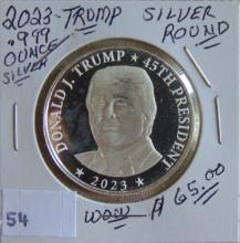 2023 Trump 1 Oz. Silver Round .999
