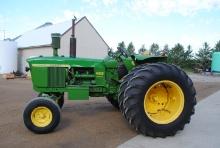 John Deere 4020 Diesel Tractor, 1964, wide front, Power Shift, 540 pto, band duals, has been repaint