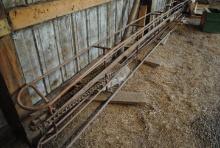 20' Hay Elevator with Electric Motor, stored inside.