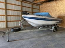 20' Crestliner Phantom 205 Boat w/MerCruiser 4.3 Litre LX Alpha One Motor, EZ Loader Trailer