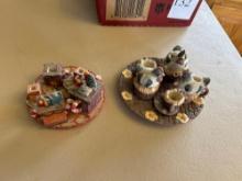 Ceramic mini tea sets: Christmas theme and Chickens