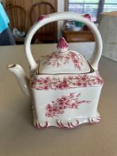 Fitz and Floyd tea pot and other tea pots.......Shipping