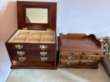 2 Wooden Jewelry Boxes