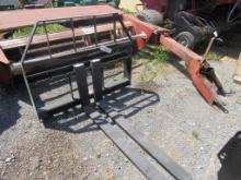 (New) Kivel 48" Pallet Fork Attachment, 3500lb Cap