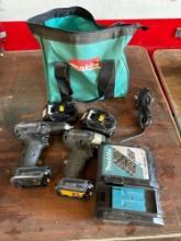 Makita (Remanufactured) 18v Drill, Impact, Charger & Battery