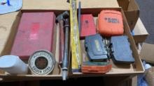 2 boxes Tap & die set, misc screws & bits,