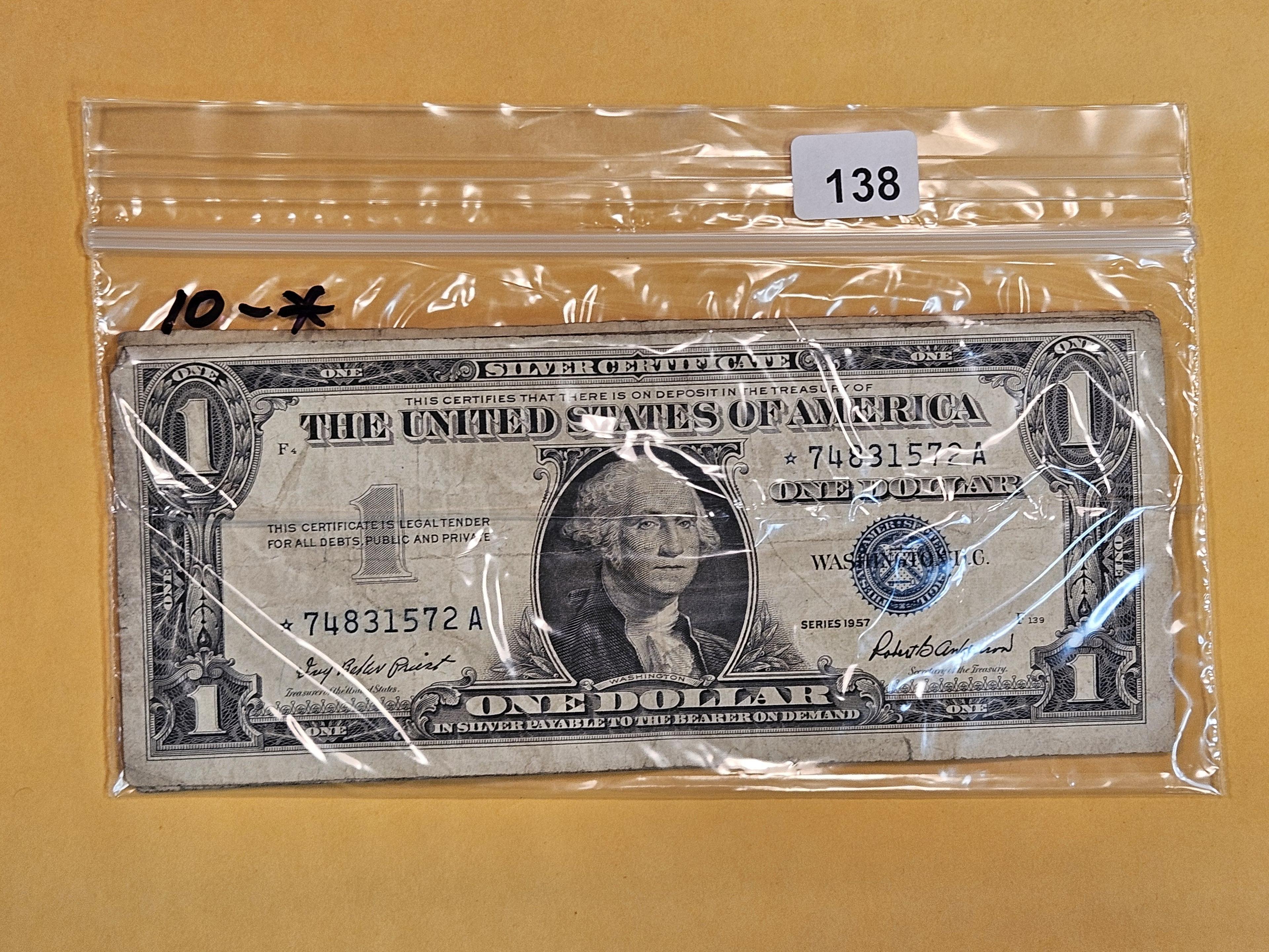 Ten Star Replacement One Dollar Silver Certificates