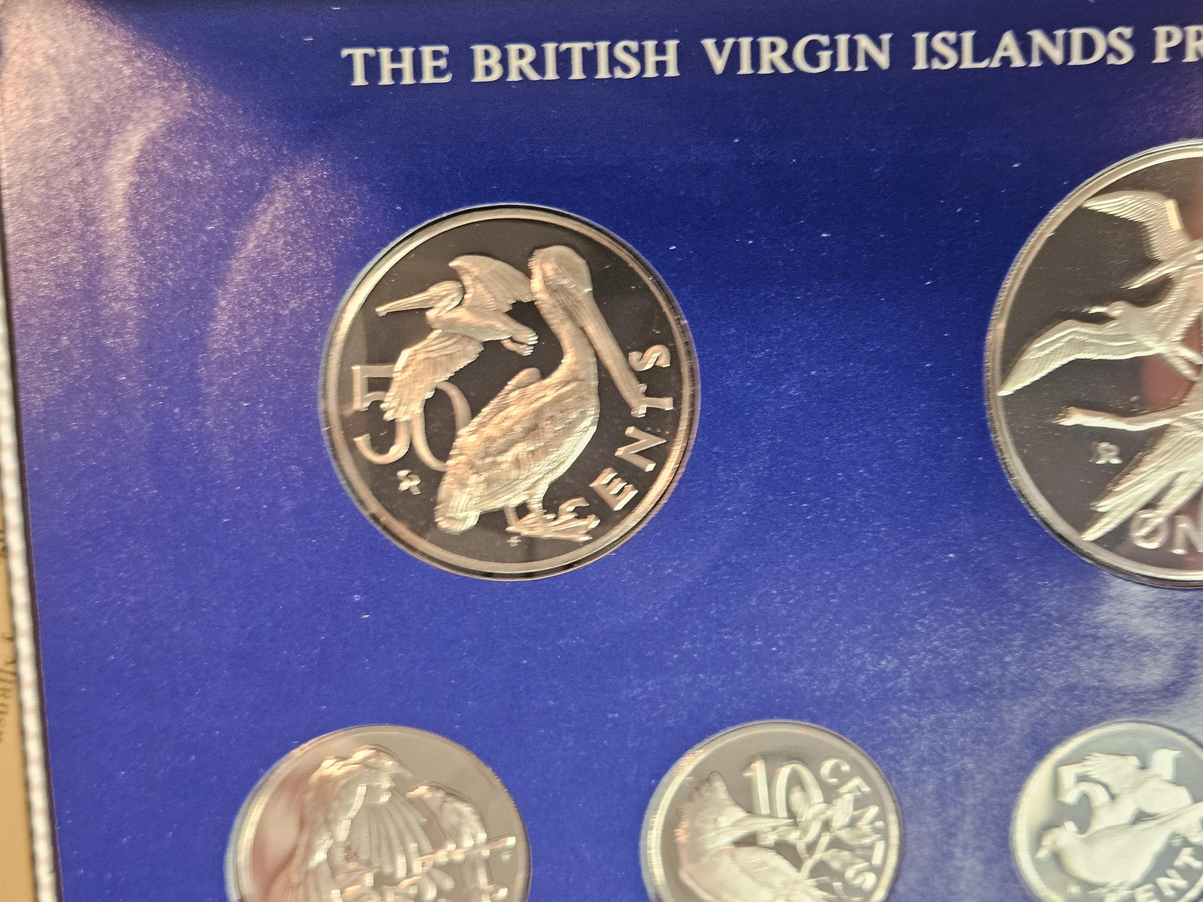 1975 British Virgin Islands Silver Proof Deep Cameo 6-Coin Set
