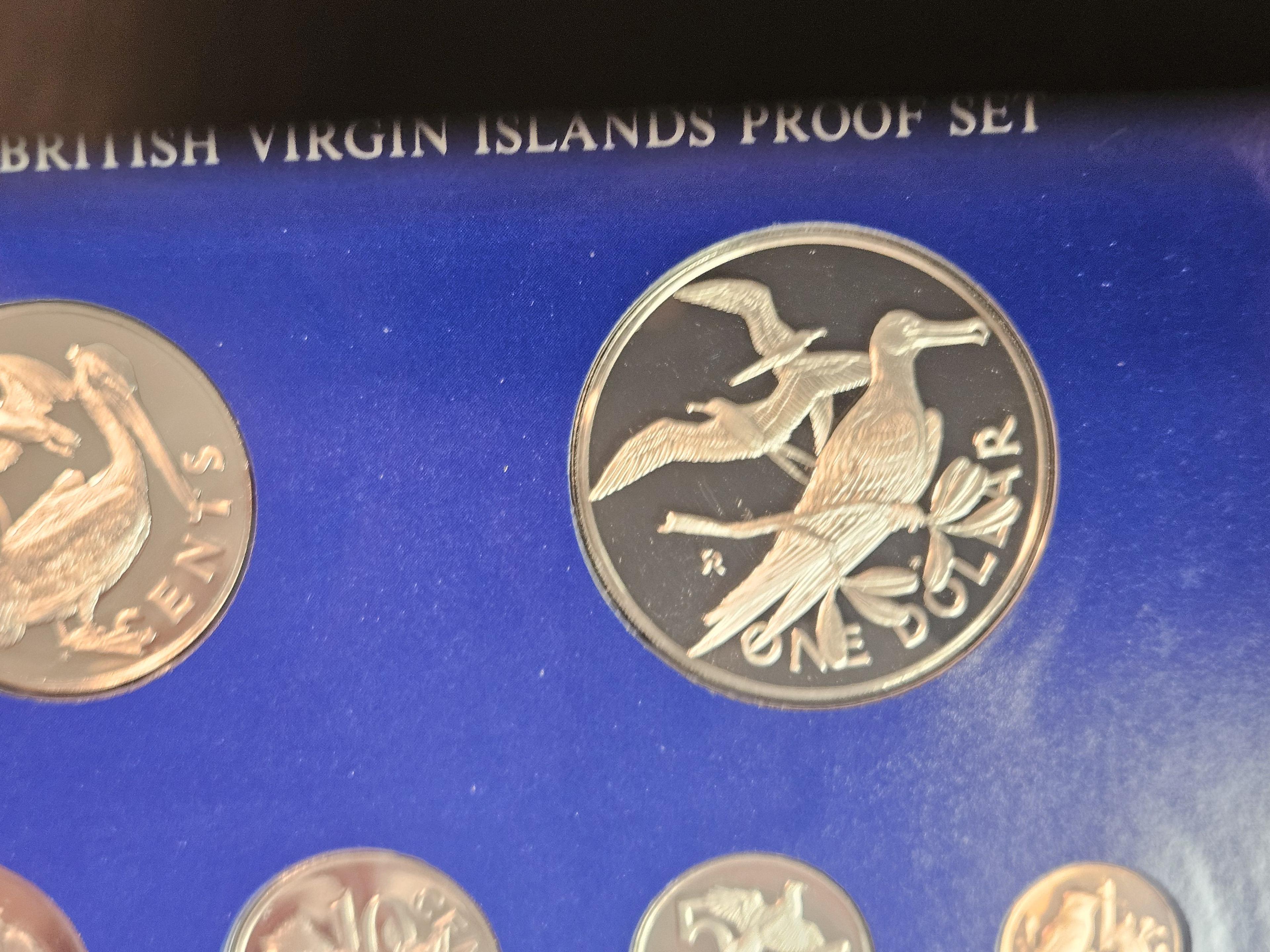 1975 British Virgin Islands Silver Proof Deep Cameo 6-Coin Set