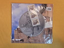 GEM BU 2014 Canada silver Twenty Dollars