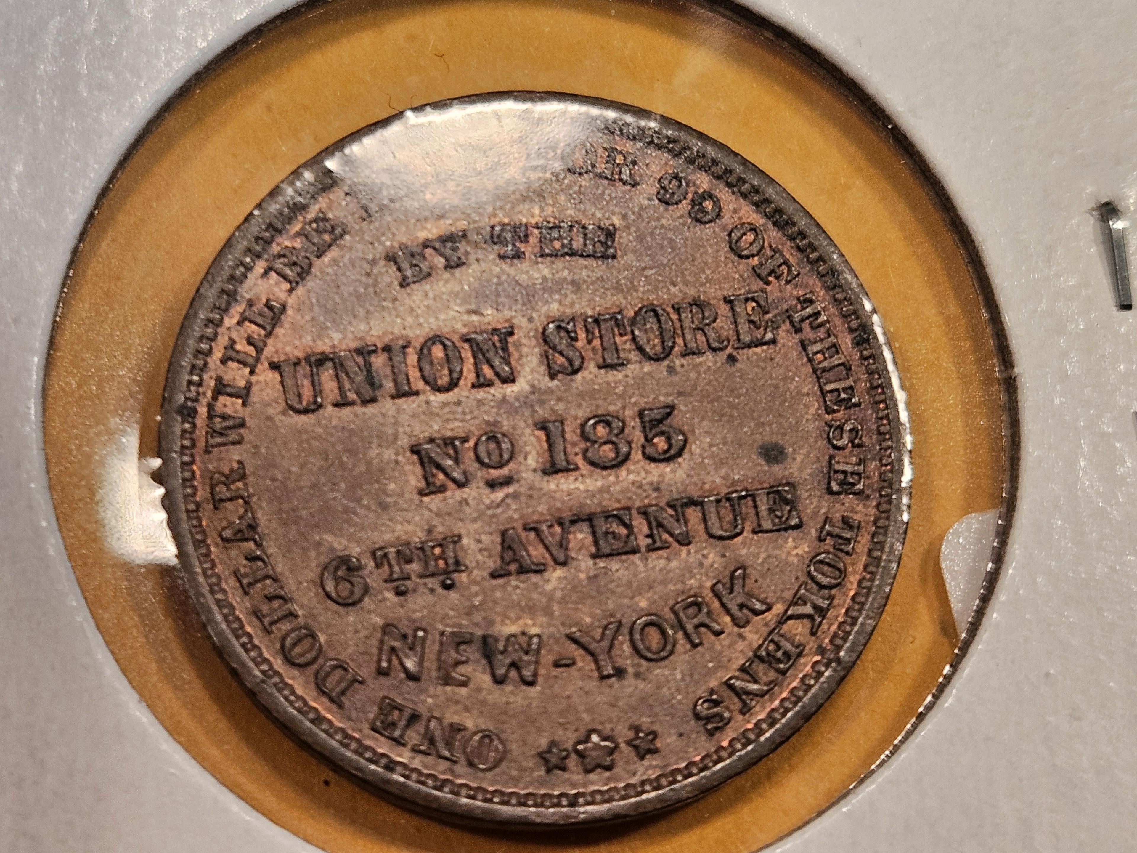 Uncirculated Merchant's Store card from the 1800's