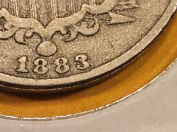 1883 Shield Nickel in Very Fine