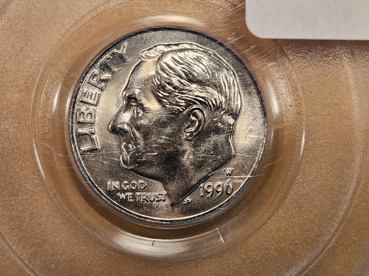 * KEY DATE * PCGS 1996-W Roosevelt Dime in Mint State 67