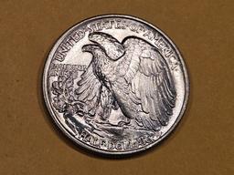 * Very Choice Brilliant Uncirculated 1943 Walking Liberty Half Dollar