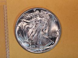 * Very Choice Brilliant Uncirculated 1943 Walking Liberty Half Dollar