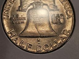 1952 Franklin Half Dollar in Choice Brilliant Uncirculated FBL