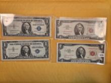 Four STAR Replacement pieces of US Currency