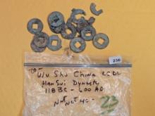 Bag of Wu Shu China coins