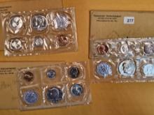 Three US Silver Proof Sets in OGP with COA's