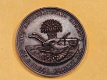 Bureau County Illinois Agricultural Society Medal