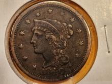 1846 Braided Hair Large Cent