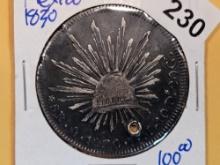 1830 Mexico silver 8 reales