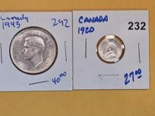 Two Canadian silver coins