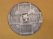 * Scarce 1935 Austria Silver Calendar Medal in Matte Proof