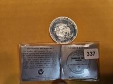 One Troy ounce .999 fine silver Proof Art round