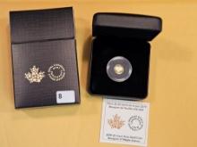 GOLD! GEM Proof Deep Cameo 2019 Canada Gold 25 cents