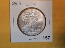 GEM Brilliant Uncirculated 2014 American Silver Eagle