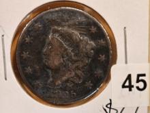 Little better 1825 Coronet Head Large Cent