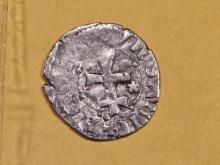 Medieval! 1342 - 1382 Hungary silver Denar
