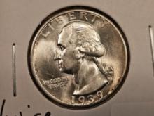 Choice Brilliant Uncirculated 1939-D Washington Quarter