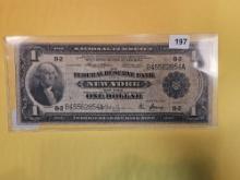 1914 large Size One Dollar National Currency