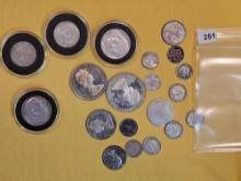 Fun Mix of SILVER World Coins
