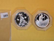 The Indian Tribal Series .999 fine Proof Deep Cameo Silver art rounds