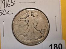 ** Key Date 1916-S Walking Liberty Half Dollar