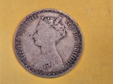 1859 Great Britain silver florin