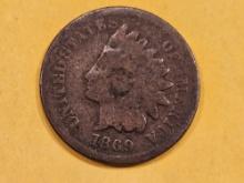 * Semi-key 1869 Indian Cent