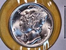 * Superb Gem Brilliant Uncirculated 1939-D Mercury Dime FB