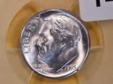 GEM! PCGS 1953-S Roosevelt Dime in Mint State 66