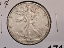 * 1920-S Walking Liberty Half Dollar