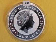 * MASSIVE! GEM Proof Deep Cameo 2015 Australia Silver KILO $30