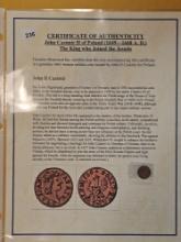 Two Cool Polish Coins with educational papers